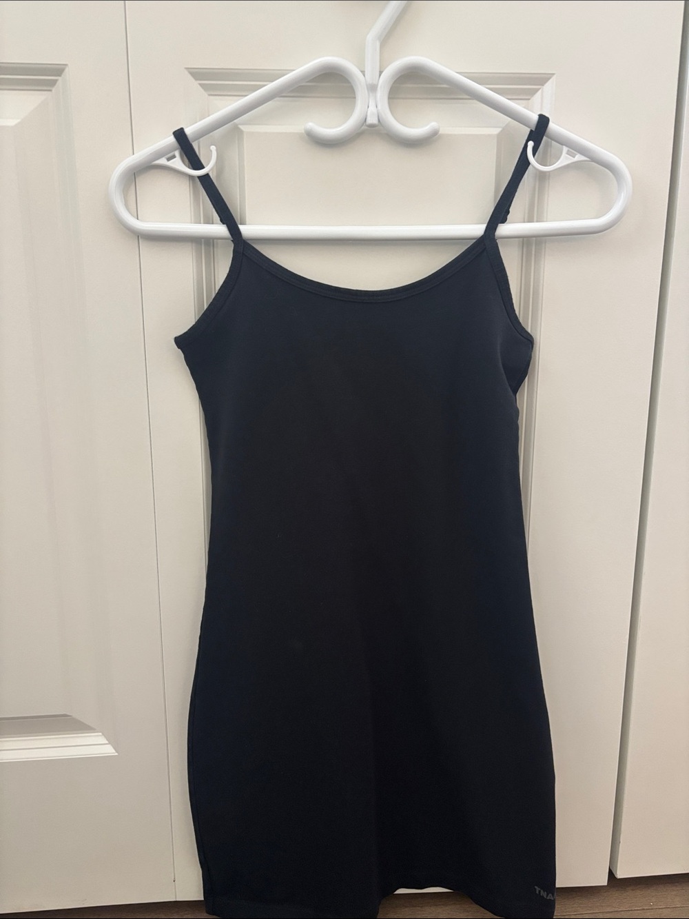 TNA Black Spaghetti Strap Dress